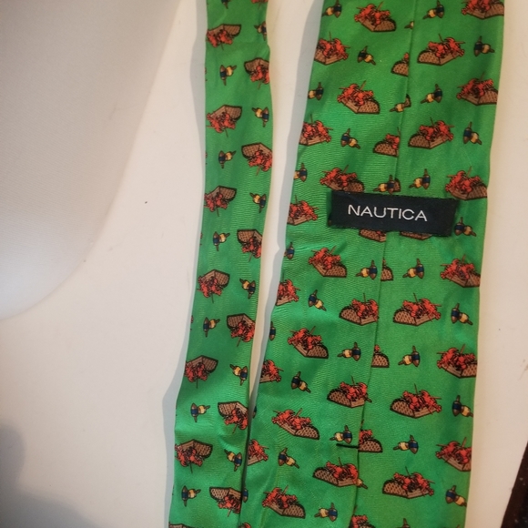 Nautica Lobster Trap Mens Tie Fishing - Picture 5 of 5